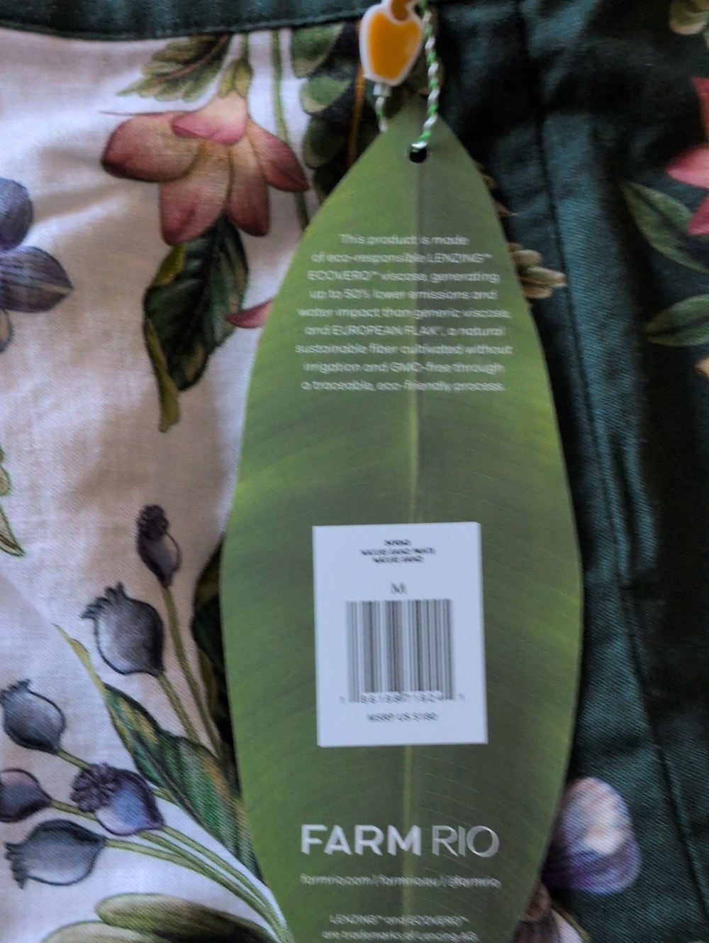 Farm Rio Nature Sand Pants Size Medium - Picture 3 of 3